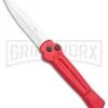 AKC X-treme Ace Red Automatic Knife - Satin Plain -Italian Blade Shop AKC X treme Ace Auto Red Satin BHQ 105468 jr large