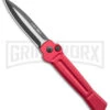 AKC X-treme Ace Red Automatic Knife - Two Tone Plain -Italian Blade Shop AKC X treme Ace Auto Red TT BHQ 143382 jr large