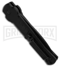 AKC X-treme Ace1 Side Opener Black Automatic Knife - Black Plain -Italian Blade Shop AKC X treme Ace1 Automatic Knife Black 3.75in Black BHQ 189355 hd side large