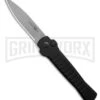 AKC X-treme Ace1 Side Opener Black Automatic Knife - Satin Plain
