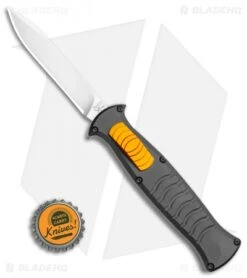 AKC X-treme EVO OTF Automatic Knife Black / Orange Slide (3.5" Satin) -Italian Blade Shop AKC X treme EVO OTF Automatic Knife Black Orange Slide 3.5in Satin BHQ 114879 LS Bottlecap