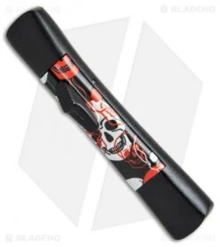 AKC Concord OTF Automatic Knife Red/White Skull (3.25" Black Flat) -Italian Blade Shop AKC concord red white skull black BP 19138 er spine