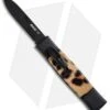 AKC Minion Concord OTF Automatic Knife Cheetah (2.3" Black Flat Grind)