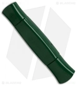 AKC 077 Concord OTF Automatic Knife Dark Green (3.25" Black Flat) -Italian Blade Shop akc 077 otf dark green black plain side cm