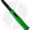 AKC 077 Concord OTF Automatic Knife Green (3.25" Black Flat) -Italian Blade Shop akc 077 otf lime green black plain cm