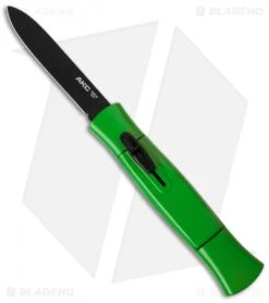 AKC 077 Concord OTF Automatic Knife Green (3.25" Black Flat)