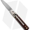 AKC Classic 6" Lever Lock Automatic Italian Knife Snake Wood (2.5" Polish) F17 -Italian Blade Shop akc 6 lever lock brazil horn snake ll