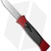 AKC 777 Blackfinger OTF Automatic Knife Red/Black (3.375" Satin Flat) -Italian Blade Shop akc 777 red satin flat cm