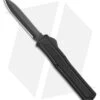 AKC F-20 Dagger D/A OTF Automatic Knife Black Aluminum (3.6" Black) -Italian Blade Shop akc f 20 da otf auto black aluminum black dagger BHQ 177898 jr