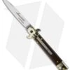 AKC Leverletto 7.75" Lever Lock Auto Italian Knife Cocobolo/Brass (3.2" Flat) -Italian Blade Shop akc leverletto cocbolo